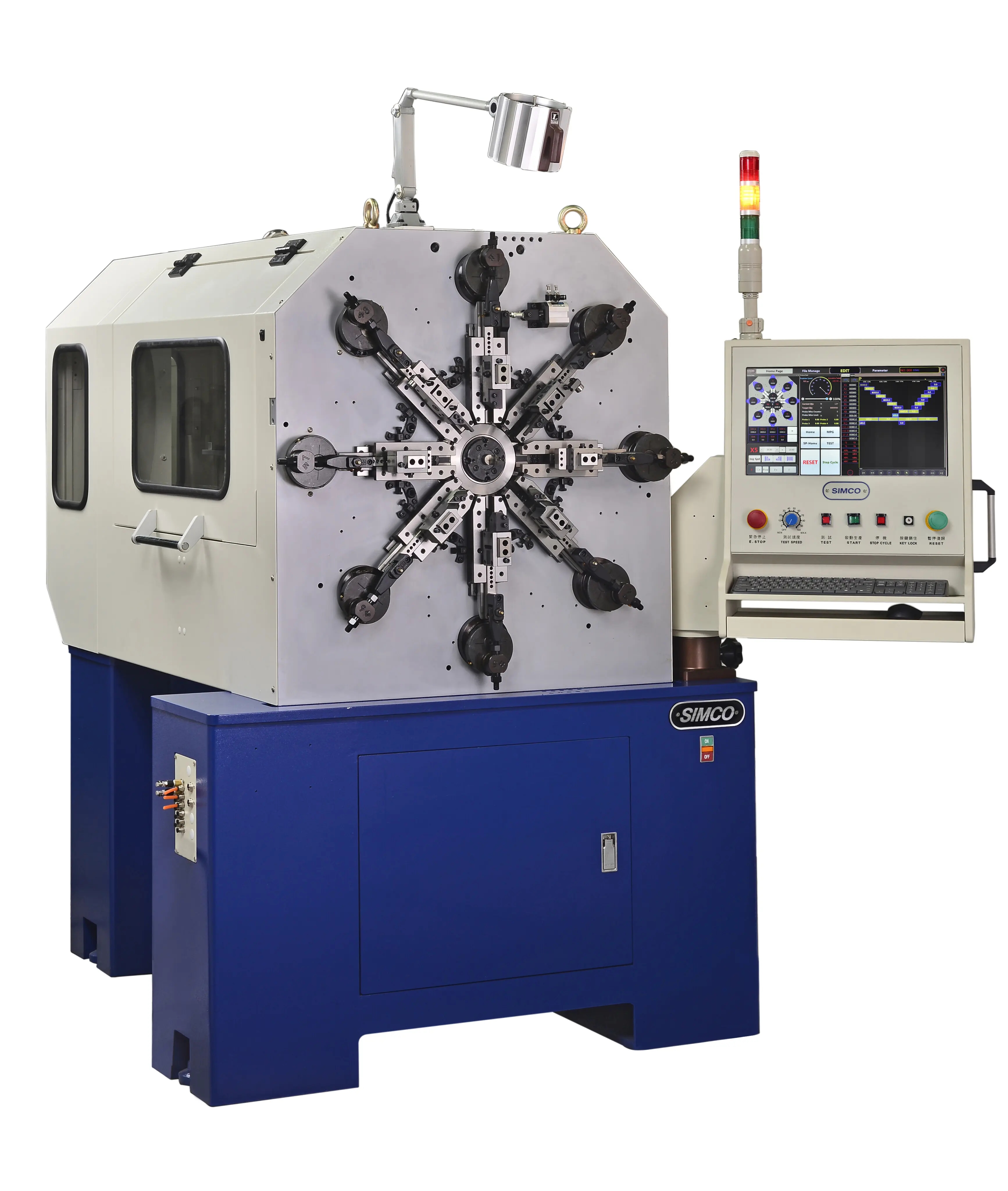 Máy lò xo dạng Camless